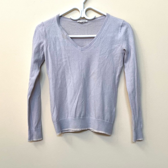 Club Monaco Merino Wool Lilac Sweater Fits XS-Small - Picture 1 of 4